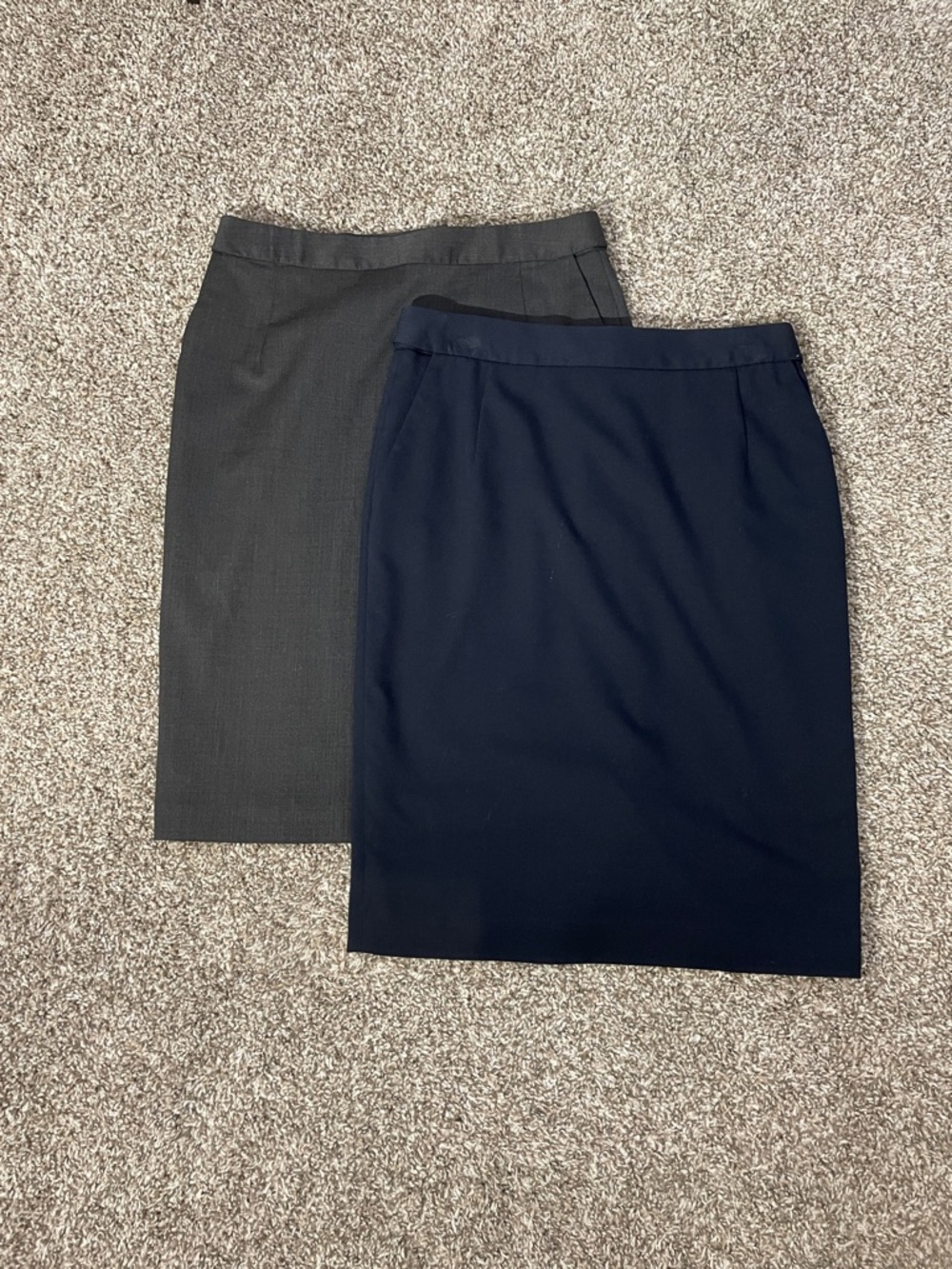 Bundle of Classic Women's Pencil Skirt - Charcoal and Navy size 6